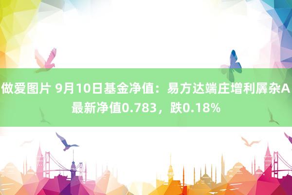 做爱图片 9月10日基金净值：易方达端庄增利羼杂A最新净值0.783，跌0.18%