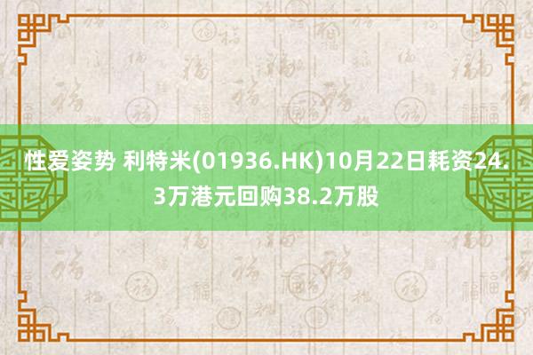 性爱姿势 利特米(01936.HK)10月22日耗资24.3万港元回购38.2万股