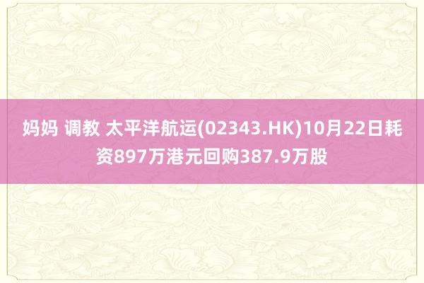 妈妈 调教 太平洋航运(02343.HK)10月22日耗资897万港元回购387.9万股