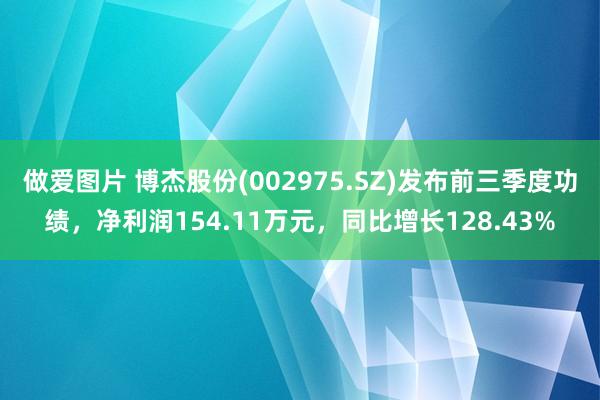 做爱图片 博杰股份(002975.SZ)发布前三季度功绩，净利润154.11万元，同比增长128.43%