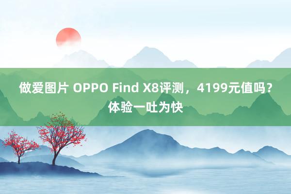 做爱图片 OPPO Find X8评测，4199元值吗？体验一吐为快