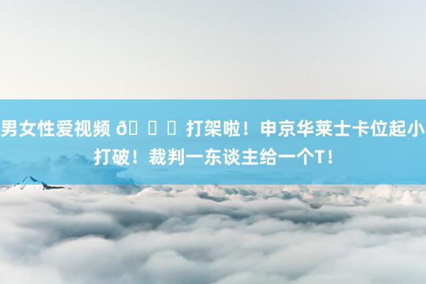 男女性爱视频 👀打架啦！申京华莱士卡位起小打破！裁判一东谈主给一个T！