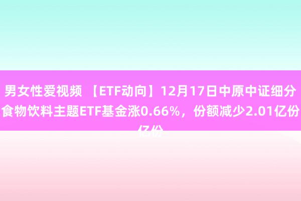 男女性爱视频 【ETF动向】12月17日中原中证细分食物饮料主题ETF基金涨0.66%，份额减少2.01亿份