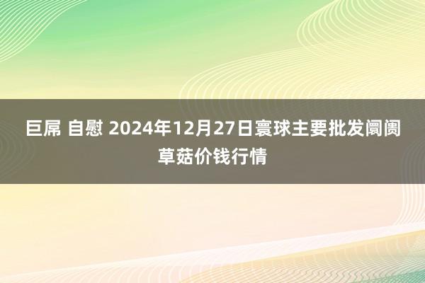 巨屌 自慰 2024年12月27日寰球主要批发阛阓草菇价钱行情