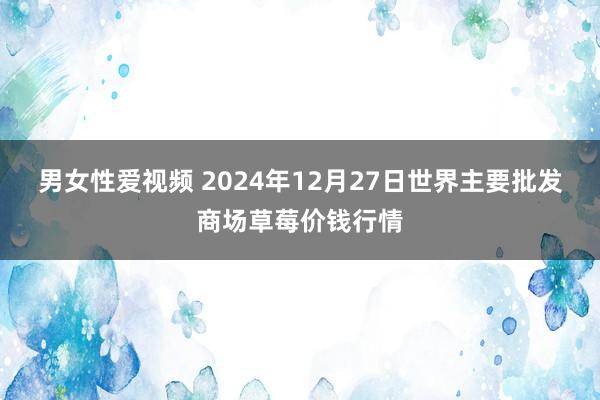 男女性爱视频 2024年12月27日世界主要批发商场草莓价钱行情