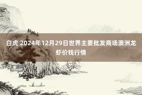 白虎 2024年12月29日世界主要批发商场澳洲龙虾价钱行情