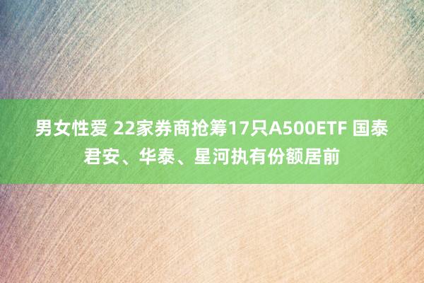 男女性爱 22家券商抢筹17只A500ETF 国泰君安、华泰、星河执有份额居前