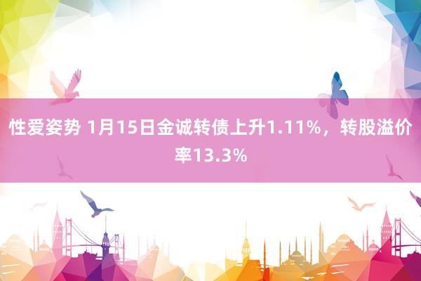 性爱姿势 1月15日金诚转债上升1.11%，转股溢价率13.3%